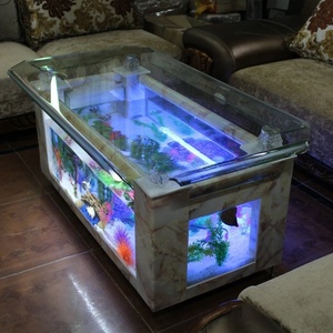<span class=keywords><strong>Table</strong></span> <span class=keywords><strong>basse</strong></span> en verre personnalisée la plus vendue avec <span class=keywords><strong>aquarium</strong></span> intégré, <span class=keywords><strong>aquarium</strong></span> intelligent de luxe de grande taille pour la décoration du salon - Product Image 3