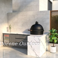Système de cuisine extérieure modulaire, blocs de cuisson combinables s'adaptant à toutes les formes de patio pour des configurations culinaires extensibles dans la cour.