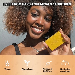 Bán buôn 100% tự nhiên hữu cơ handmade tumeric da kojic xà phòng dịu dàng chăm sóc da vẻ đẹp - Product Image 6