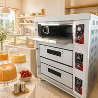 Oven Komersial Rui Tai 3 Dek 6 Loyang untuk Toko Roti, Kontrol Digital Stainless Steel, Bodi Tahan Lama, Pembuatan Roti di Toko Roti