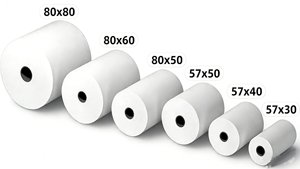 Cheap Price 80x80mm 80x60mm 57x40mm 57x50mm 48gsm 55gsm 65gsm 70gsm White BPA Free Thermal Cashier Paper Till Roll <b>Receipt</b> Rolls - Product Image 4
