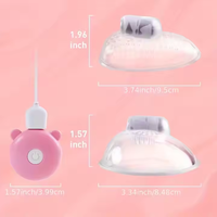 Weibliches Sexspielzeug Brustmassage-Vibrator Fernbedienung Dual-Nippel-Massagegerät Klitoris-Stimulator 10 Frequenzen Saugstimulator