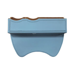 Caja de almacenamiento de asiento de coche de cuero PU de alta calidad, organizador de asiento lateral de estilo lujoso para accesorios de coche y relleno de huecos - Product Image 4