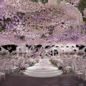 Conception d'éclairage Fournitures <span class=keywords><strong>de</strong></span> mariage Décoration <span class=keywords><strong>de</strong></span> plafond <span class=keywords><strong>Voile</strong></span> Scène <span class=keywords><strong>de</strong></span> mariage Banquet Salle <span class=keywords><strong>de</strong></span> mariage - Product Image 5
