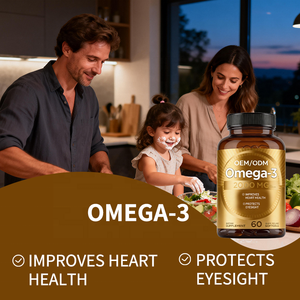 תוסף שמן דגים אומגה 3 בעל עוצמה גבוהה 2000 מיליגרם - מותג פרטי OEM/ODM לבריאות הלב והעיניים - 60 כמוסות רכות לשחרור מהיר - Product Image 4