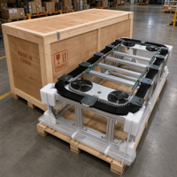 Ligne d'assemblage automatique à cadre en alliage d'aluminium avec transmission par courroie synchrone, moteur servo 220V, vitesse maximale 1m/s