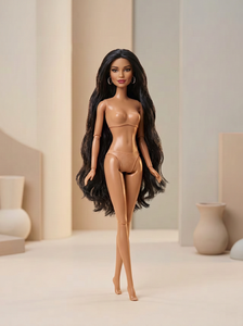 <span class=keywords><strong>Poupée</strong></span> Mannequin Noire Articulée 30 cm (12 pouces) Cheveux Longs Ondulés Afro-Américaine Interactive Vente en Gros - Product Image 2
