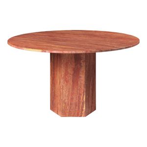 UnionStone Modern Luxury Natural Stone Round Dining Tables Modern Round Travertine <b>Marble</b> Dining Table - Product Image 2