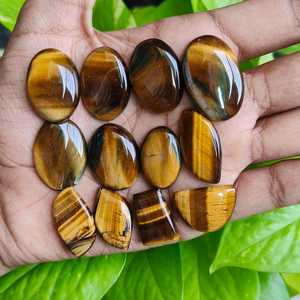 Lote de Cabujones de Ojo de Tigre, Piedras para Joyería, 241CT, Gemas Naturales Sueltas, Exportador Mayorista de India - Product Image 2