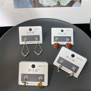 Earrings Aretes Pendientes Earrings Pendientes De Los Pendientes Largos Circonitas Moissanite <b>Stud</b> Earrings 925 <b>Sterling</b> <b>Silver</b> - Product Image 4
