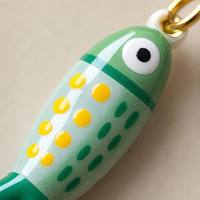Pendentif Breloque Poisson en Cuivre Émaillé Fait Main, 11 Couleurs, pour Collier, Sac, Porte-clés, 1,06 pouce, Étanche, Hypoallergénique, Vente en Gros