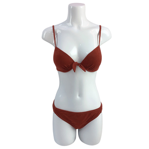 Liso aros nudo tela de franela traje de las mujeres jóvenes Suedine <span class=keywords><strong>Bikini</strong></span> - Product Image 1