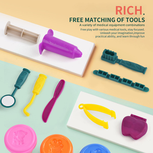 Juguetes <span class=keywords><strong>Enki</strong></span>, Juguetes de Plastilina para Niños, Juego de Dentista, Arcilla de Colores, Set de Plastilina para Niños - Product Image 3