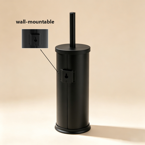 <span class=keywords><strong>Brosse</strong></span> de nettoyage WC murale en acier inoxydable robuste, finition miroir, avec support - Product Image 4