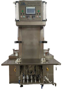 เครื่องล้างและบรรจุถังเบียร์กึ่งอัตโนมัติ สองสถานีสำหรับล้างถัง และหนึ่งหัวสำหรับบรรจุถัง - Product Image 4