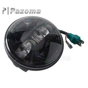 Phare LED de moto 5,75 pouces H4 à branchement direct, faisceau haut/bas, DRL 50W 6000K pour Harley Dyna Softail <span class=keywords><strong>Sportster</strong></span> Night Rod Triumph - Product Image 3