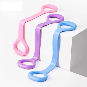 Bande de résistance en forme de huit, élastique, en silicone, de force moyenne, pour le yoga et le fitness à domicile, pour l'ouverture des épaules et l'entraînement complet - Product Image 3