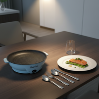 Machine à crêpes antiadhésive 22 cm la plus vendue, chauffe rapidement, économe en énergie, idéale pour la cuisine et l'usage domestique