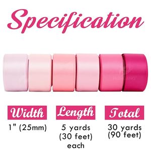 Wholesale Custom 196 Colors 100 Yard Single Face Plain 1 1/2 Inch 100% Polyester Silk Satin <b>Ribbons</b> 38mm Pink - Product Image 4