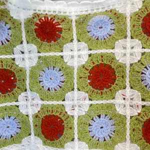 Bordado oco flor bonito padrão feminino verão outdoor crochet camisola top crop tops