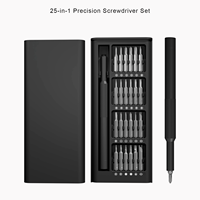 Kit de tournevis magnétique 25-en-1, petit kit d'outils de précision pour la réparation de téléphones et d'ordinateurs, vente en gros pour centres de réparation