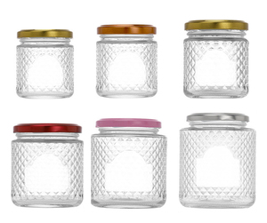 Vente en gros de pots en verre ronds transparents pour aliments, 100 ml, 150 ml, 200 ml, 275 ml, 380 ml, 500 ml, avec couvercle, pour miel, <span class=keywords><strong>confiture</strong></span>, bonbons - Product Image 1