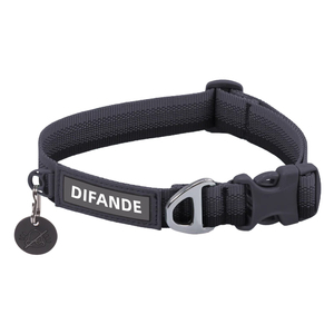 Kalung Anjing Mewah dari Nilon yang Tahan Lama, Lembut, Bernapas, Ramah Lingkungan, Dapat Disesuaikan, dengan Gesper Lepas Cepat untuk Jalan-Jalan & Pelatihan di Luar Ruangan - Product Image 4