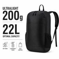 Sac à dos pliable ultraléger 22L, imperméable, pliable, sac de voyage, sac de randonnée, sac d'extérieur, logo personnalisé OEM