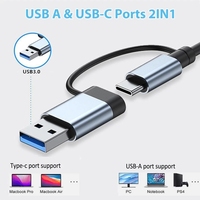 Adaptador Hub USB-C de 7/8 Puertos - Divisor Múltiple de Velocidad 5G para PC, Laptop y MacBook (EE. UU.)