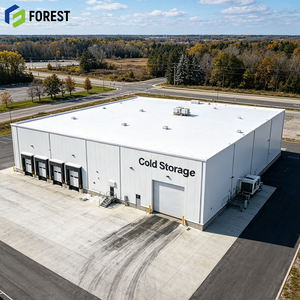 Refrigerated Warehouse Building Professional Grade Seismic Resistant Agricultural <b>Plant</b> Prefabricated Metal - Product Image 1