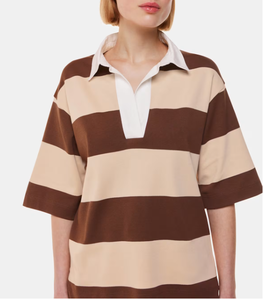 <span class=keywords><strong>Femme</strong></span> 100% Coton pour Polo <span class=keywords><strong>T</strong></span>-<span class=keywords><strong>shirt</strong></span> <span class=keywords><strong>Rugby</strong></span> Respirant Brodé Motif Géométrique Tricoté Casual - Product Image 3