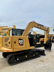 Mini-excavatrice hydraulique d'occasion CAT 307.5 Caterpillar 7 tonnes sur chenilles pour la construction et les travaux de terrassement - Product Image 1