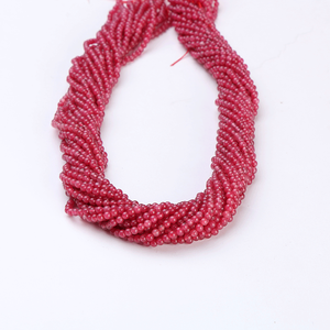 ลูกปัดพลอยทับทิมและคริสตัลธรรมชาติ ขนาด 1.5 มม. ทรงเหลี่ยมเจียระไนแบบบริลเลียนท์ สำหรับทำเครื่องประดับ พลอยสีชมพูแบบหลวม - Product Image 3