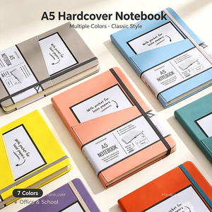 Cuaderno A5 de Tapa Dura con Cubierta de PU y Bolsillo para Papel Suelto, Notas de Reuniones, Planificación Diaria, Uso en Oficina, Organizador de Tareas, Aspecto Premium - Product Image 6