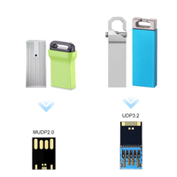 Clé USB Métallique Personnalisée OEM 3.2 Haute Vitesse 128 Go 64 Go 16 Go, Clé USB Flash Mini Originale d'Usine