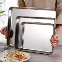 Plateau de service en acier inoxydable 304, plat en métal, assiette à dîner, plat décoratif moderne pour la cuisine, le restaurant, les fêtes, les mariages, la vaisselle de table