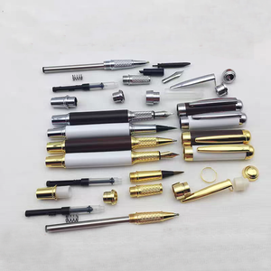 Kit per Tornitura di Penne Stilografiche, Parti Tornite a CNC, Kit in Legno per Creare Penne a Sfera, Componenti Fai da Te per Penne, Accessori in Ottone - Product Image 1