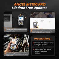 Herramienta de Diagnóstico OBD2 para Motocicletas ANCEL MT100 PRO, Escáner de Motor y ABS para Suzuki, Yamaha, Honda con Funciones OBD2