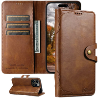 Nouveau design Flip Type Protection complète PU multicouche portefeuille en cuir fente pour carte étui de téléphone avec support pour iPhone 16 15 14 Pro Max