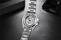 Montres PAGANI DESIGN PD1662 Version GMT pour hommes, montre mécanique automatique de luxe en saphir, 40 mm, acier inoxydable, étanche