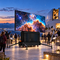 Écran LED mobile sur roues, affichage numérique portable pour événements et expositions en plein air