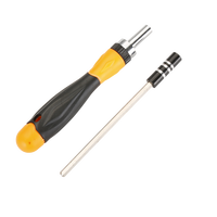 Kit de tournevis magnétique DIY OEM 18 pièces avec embouts interchangeables et poignée antidérapante pour la réparation d'ordinateurs/téléphones portables