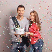 Nouvelle ceinture de cérémonie en satin noir et or pour fête d'anniversaire, avec bretelles, motif « Reine des Anniversaires »