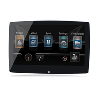 Lecteur vidéo TV universel pour siège arrière de voiture, écran d'appui-tête de voiture Android 12 pouces 4K IPS, moniteur pour siège arrière