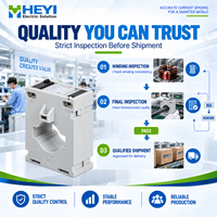 Transformateur de courant à noyau solide basse tension CE ROHS HY-40 100/5A Classe 1.0 1VA, type barre omnibus CT pour la mesure de courant