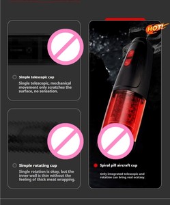 RENDS Copa Vibradora Telescópica en Espiral con Ventosa, Copa de Avión Eléctrica Totalmente Automática para Hombre, Juguete Sexual para Adultos - Product Image 6