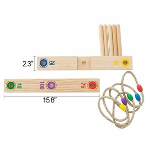 Madera Ring Toss <span class=keywords><strong>juego</strong></span> césped juegos al aire libre para acampar y Carnaval - Product Image 6