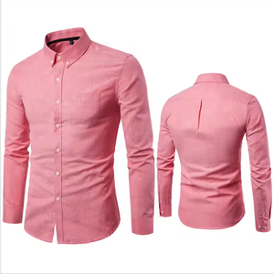 Camicie da Uomo Formali in Cotone <span class=keywords><strong>Oxford</strong></span> Personalizzate con Bottoni a Corno, Casual, Regular <span class=keywords><strong>Fit</strong></span>, Bianche, a Maniche Lunghe, Morbide, <span class=keywords><strong>Slim</strong></span> <span class=keywords><strong>Fit</strong></span>, di Alta Qualità - Product Image 3