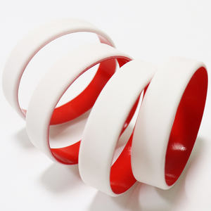 Kfei אישית סיליקון רגיל היד רצועות כפול שכבה כפול עניבה ריק צבע עניבה ילדים ילדים סיליקון גומי - Product Image 2