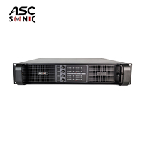Système de sonorisation professionnel à ligne acoustique ASCSONIC AT10000Q 4 canaux 2 ohms stable, amplificateur de puissance à commutation